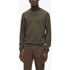 Grøn - Polotrøjer Sweatere HUGO BOSS Musso Wool Basic Roll Neck Jumper