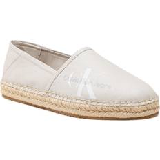 Calvin Klein Women Espadrilles Calvin Klein Jeans Damen Espadrilles Stoffschuhe, Grau Eggshell/Peach Blush