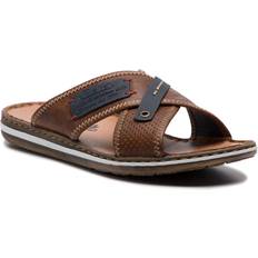 Rieker Men Shoes Rieker Men's Mules, Brown Marron Denim 25