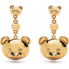 Moschino Ohrringe im Teddybären-Design Damen Metall Einheitsgröße Gold