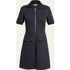 Moncler Donna Vestiti Moncler Vestito Polo In Misto Piquet Di Cotone