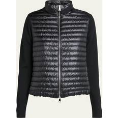 Moncler Femme Hauts Moncler Cardigan Zippé En Laine Rembourrée