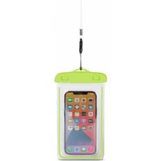 Vanntette deksler Hurtel Waterproof case with a PVC phone lanyard green