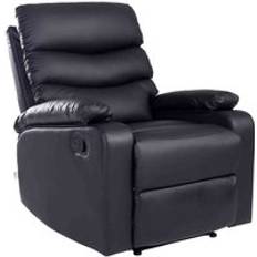 Black Armchairs More4Homes Ashby Bonded Recliner Armchair