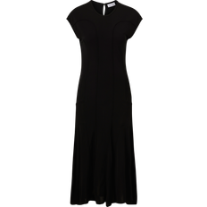 Calvin Klein Modal Klänningar Calvin Klein Klänning Fluid Jersey Fit & Flare Dress - Svart