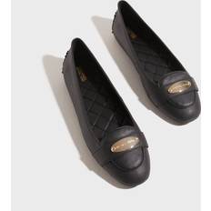 Michael Kors Halbschuhe Michael Kors Ballerinas Mk Plate Moc 40R3MKFR1L Schwarz