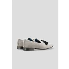 Grey Loafers Jacob Tassle Velvet Smoking Loafer Grey