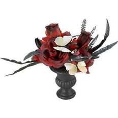 Rød Kunstige planter Europalms Halloween Tischdeko Rosen 28 cm Kunstig plante