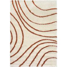 Modern Style Rugs Cosy Shaggy Cream Brown cm