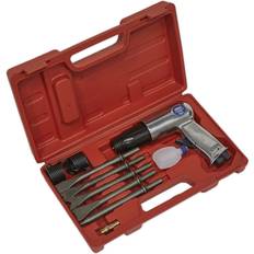 Loops Long Stroke Air Hammer & Chisel Kit 1/4' bsp 67mm Stroke Storage Case