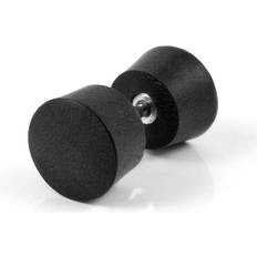 Satago mm Mørk Eg & Rustfri Stål Double-flared Fake Plug Ørestik