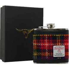 Red Hip Flasks Tweed 6oz Hip Flask