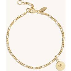 Zodiac Zodiac Sign Figaro Chain Bracelet Gold