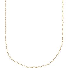 Orelia Fine Wave Chain Necklace - Gold