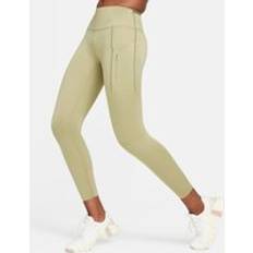 Grøn - Løb Tights Nike Running Go Tights, Neutral Olive/Black