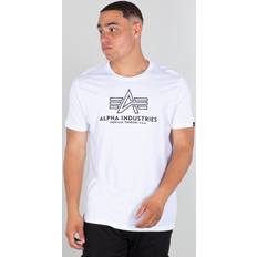 Embroidery T-shirts Alpha Industries herren t-shirt basic embroidery white Weiß