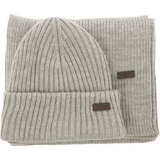 Barbour Beanie Scarf Set - Gray