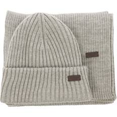 Barbour Bonnets Barbour Crimdon Schal und Beanie Ripped Set Gray One