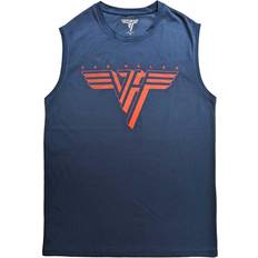 Denim Tank Tops Classic Logo Cotton Tank Top Blue