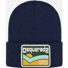 DSquared2 Beanies DSquared2 Men's Canadian Heritage Beanie in Navy Blue ONE