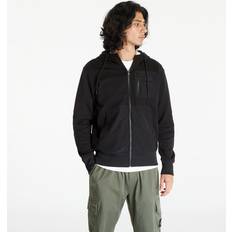 Calvin Klein Algodón Suéteres Calvin Klein Mix Media Zip Through Hoodie - Black Male