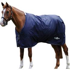 Saxon Defiant Standardneck Plaid Lightweight Horse Turnout Rug navy