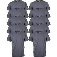 Gildan Herr Tung T-shirt Bomull - Mörk Ljung