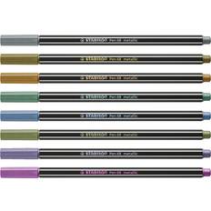 Stabilo Fasermaler Pen 68 metallic, 60er Display 8 Farben