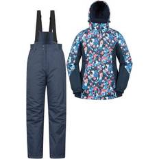 Floral - Woman Outerwear Mountain warehouse Womens/Ladies Ski Jacket & Trousers Set Blue