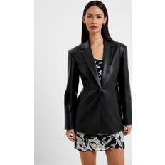 Leather Blazers French Connection Alona Borg Jacket, Black