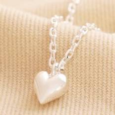 Tiny Heart Pendant Necklace in Silver one