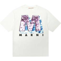 Marni T-shirt Vit m. Paljetter år 140 T-shirt
