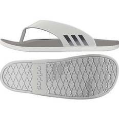 Adidas Flip-Flops Adidas Adilette Comfort Flip-Flops Cloud White Taupe Met. Grey Three