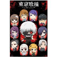 Multicoloured Posters Tokyo Ghoul Chibi Characters 61 X Poster