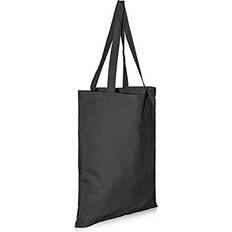 Women Fabric Tote Bags IMFAA Plain Large 50x40 60Cm Tote 100% Cotton Canvas Reusable Shoulder/Hand Tote Shopping Bags. Pack-10, Black