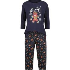 Men Pyjamas on sale Full Volume by EMP Pyjamas with Gingerbread Man print Pyjama blue