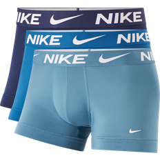 Nike Microfibra Ropa interior de hombre Nike Trunk 3pk Frg Male Ropa Interior Azul