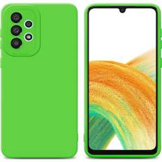 Samsung Galaxy A52 Mobile Phone Cases Cadorabo FLUID GREEN Case for Samsung Galaxy A52 4G 5G A52s Protective Cover made of flexible TPU Etui silicone Green