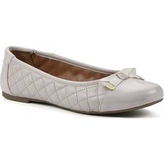 White - Women Low Shoes White Mountain Women's Seaglass Ballet Flat Shoes Eggshell