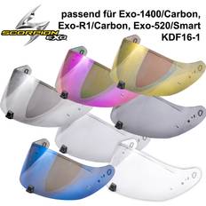 Scorpion EXO-R1/EXO-1400/EXO-520 Visors KDF16-1 Red iridium