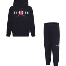 Nike Little Kid's Jordan Sustainable Pullover Hoodie Set - Black (85C505-023)