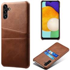 Skalo Samsung A54 5G PU-læder Kortholder Cover Mørkebrun