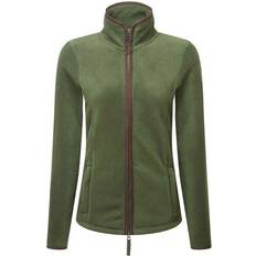 Brown - Fleece Jackets Premier Artisan Contrast Trim Fleece Jacket Bottle Green