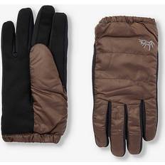 Polyester Gloves Elmer Mens Khaki Antler Brand-embroidered Shell Gloves