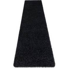 RUGSX Carpet, Runner soffi shaggy 5cm Black