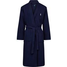 Blu Accappatoi Polo Ralph Lauren Cotton Piqué Robe Cruise Navy Male