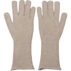 Dolce & Gabbana Herr Handskar Dolce & Gabbana Ivory Cashmere Silk Hands Mitten Mens Gloves