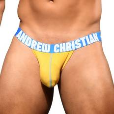 Yellow Men's Underwear Andrew Christian Almost Naked Happy Jock Yellow * Kampagne *