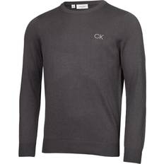 Steel Jumpers Calvin Klein XXXXL, Steel Grey Mens Round Neck Tour Durable Soft Golf Sweater