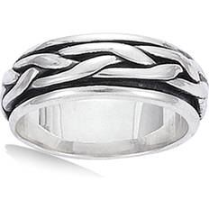 Les Trésors de Lily Infini Aged Silver Ring Anti-Stress 7 mm - Silver